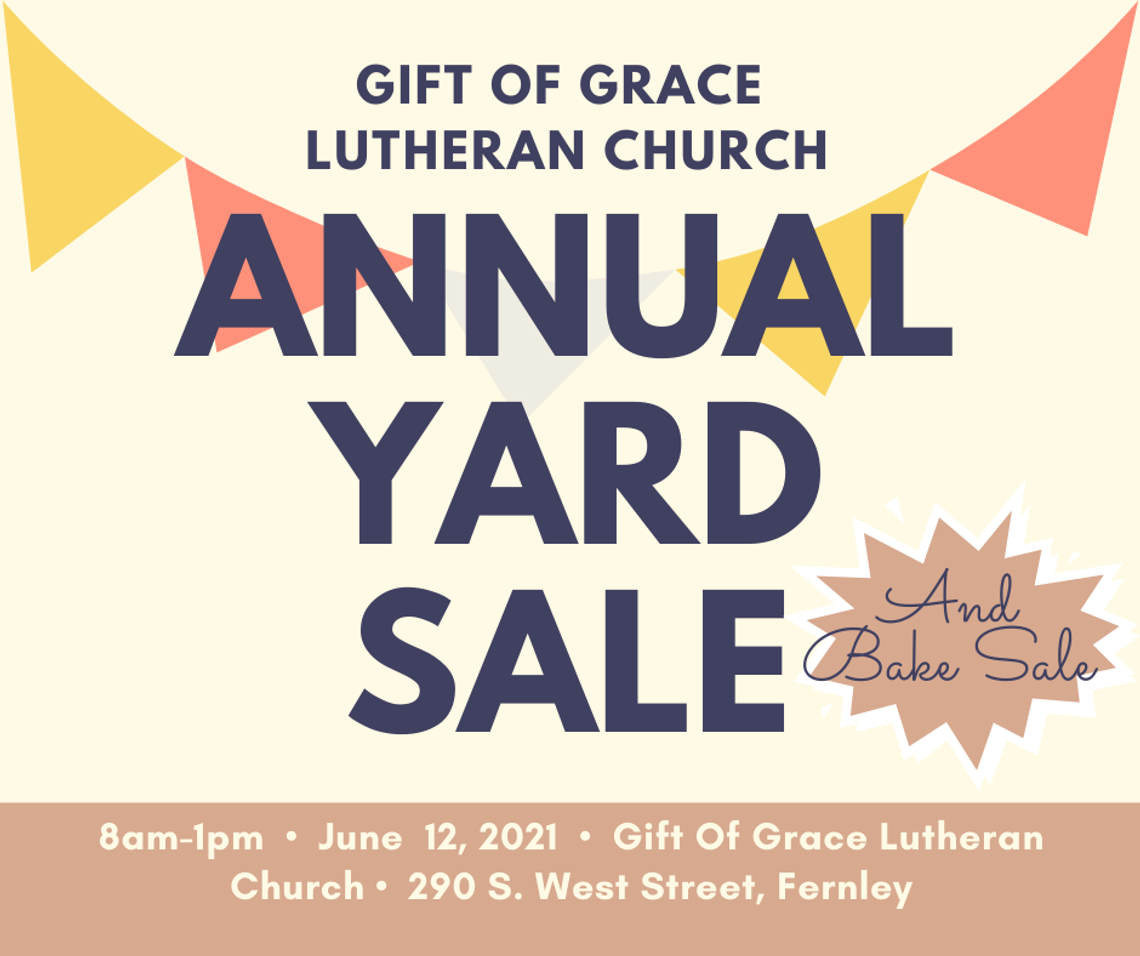 Gift of Grace hosting annual Yard Sale June 12