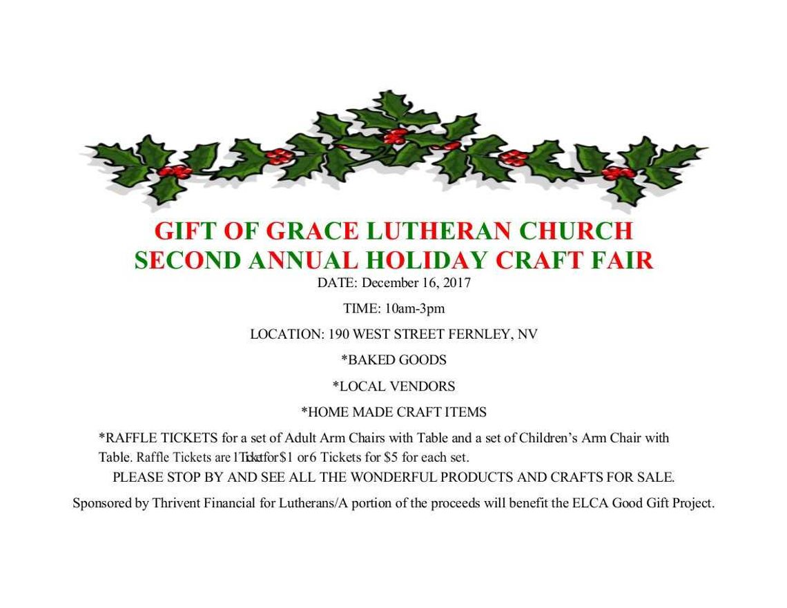 Gift of Grace hosting craft fair