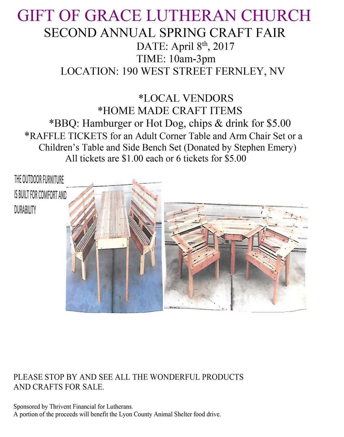 Gift of Grace hosting second annual Spring Craft Fair April 8