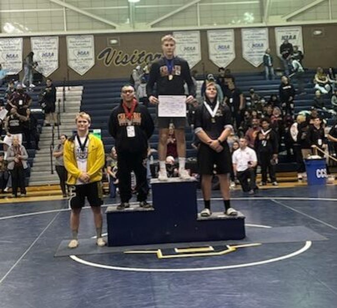 Glass claims state title, Vaqueros capture five medals at State Wrestling Tournament
