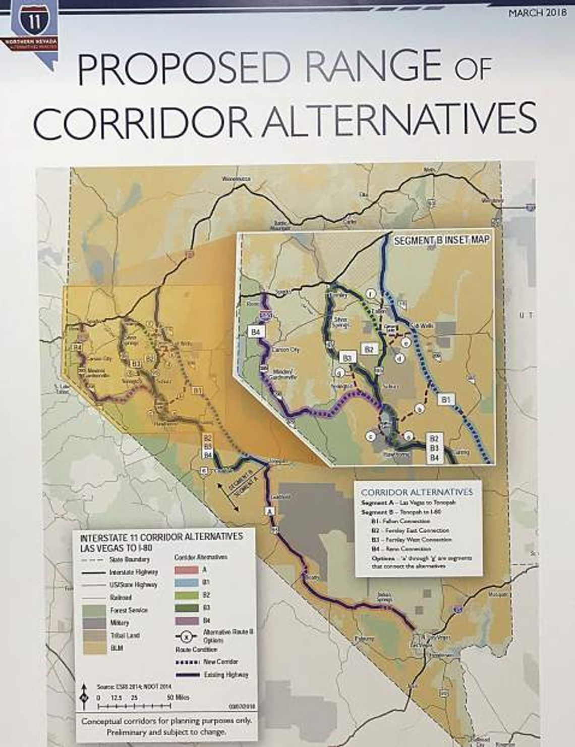 Government officials favor I-11 freeway that skirts Fallon