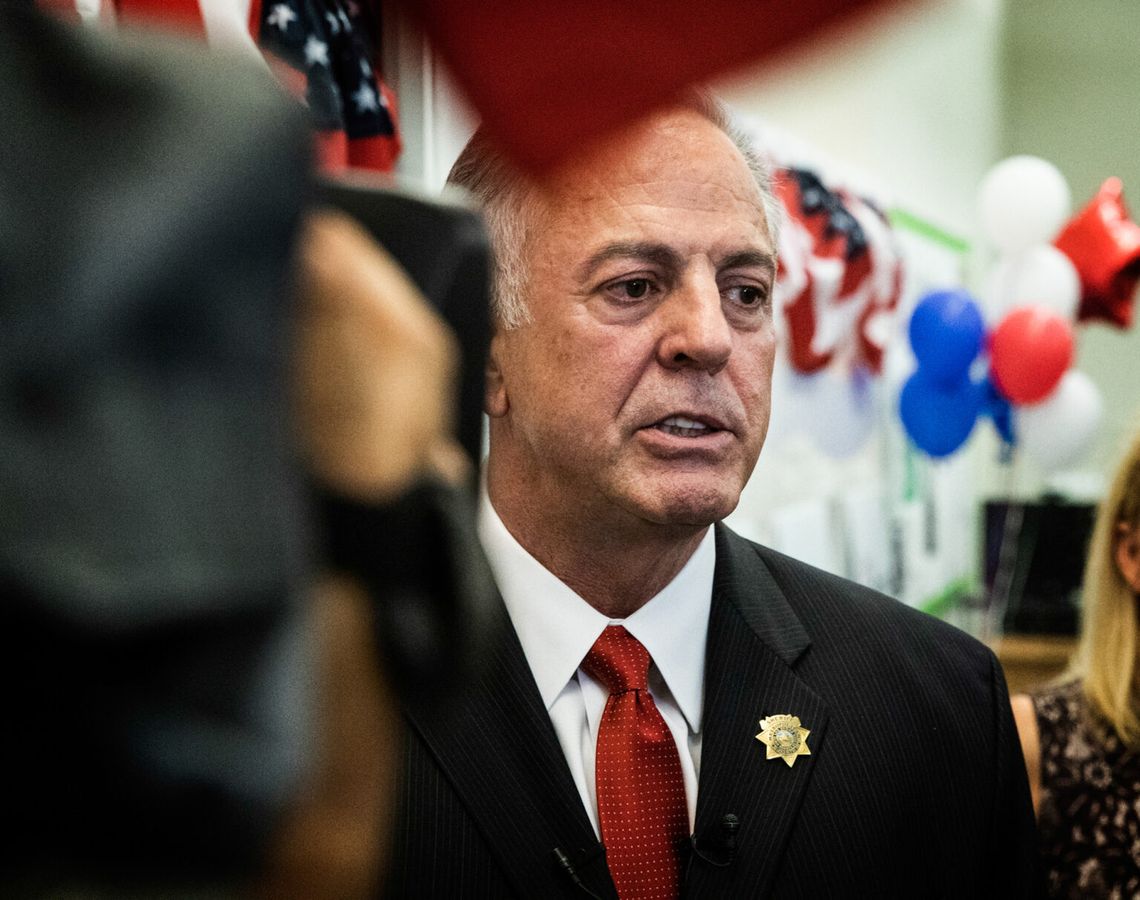 Lombardo files lawsuit challenging ethics commission fine, censure over use of badge
