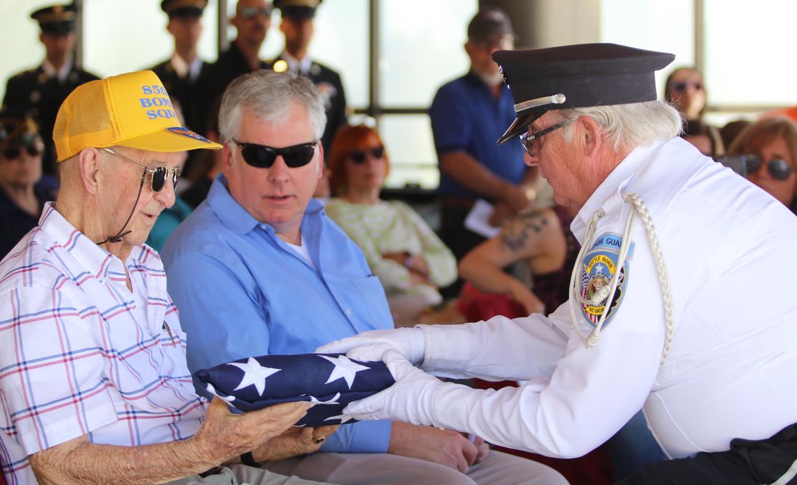 Long-forgotten veterans receive military service