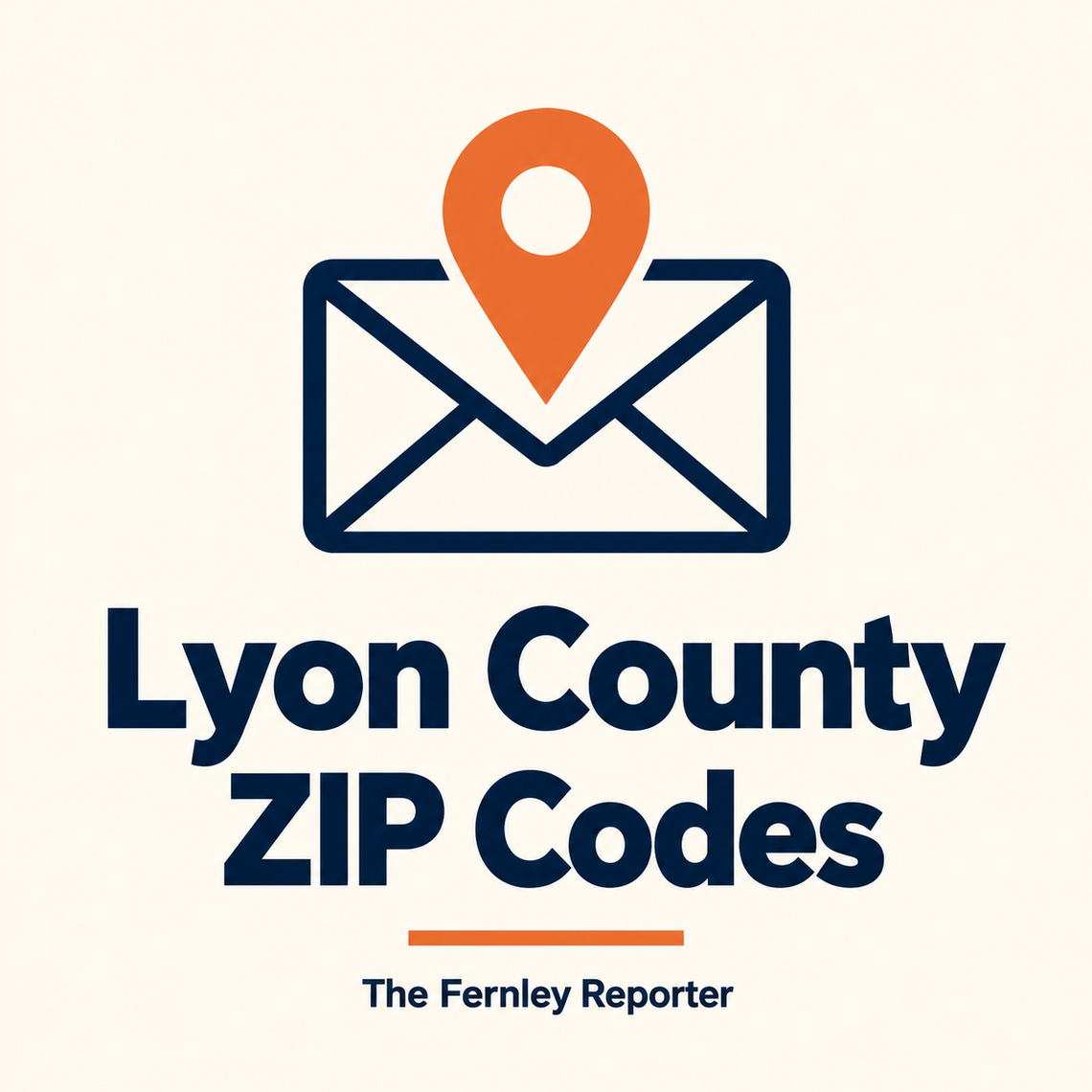 Lyon County ZIP Codes graphic