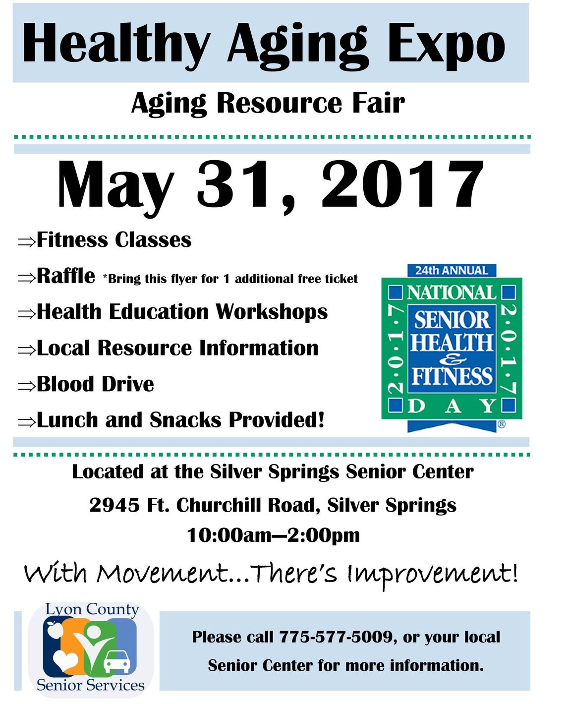 Lyon County Human Services hosting Healthy Aging Expo May 31