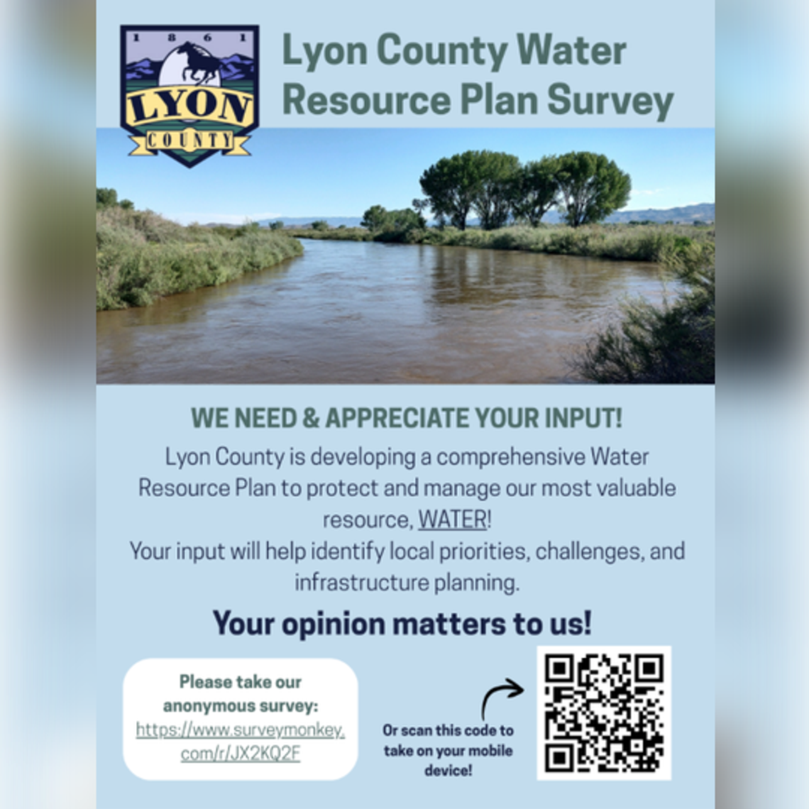 Lyon County Invites Community Input on Water Resource Plan Lyon County Invites Community Input on Water Resource Plan