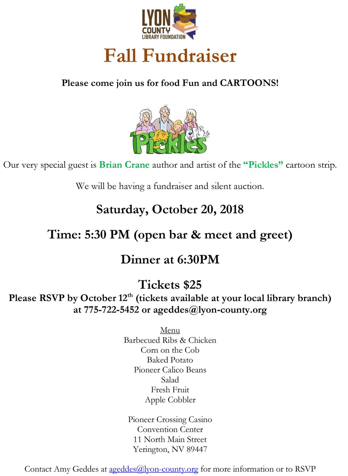 Lyon County Library Benefit
