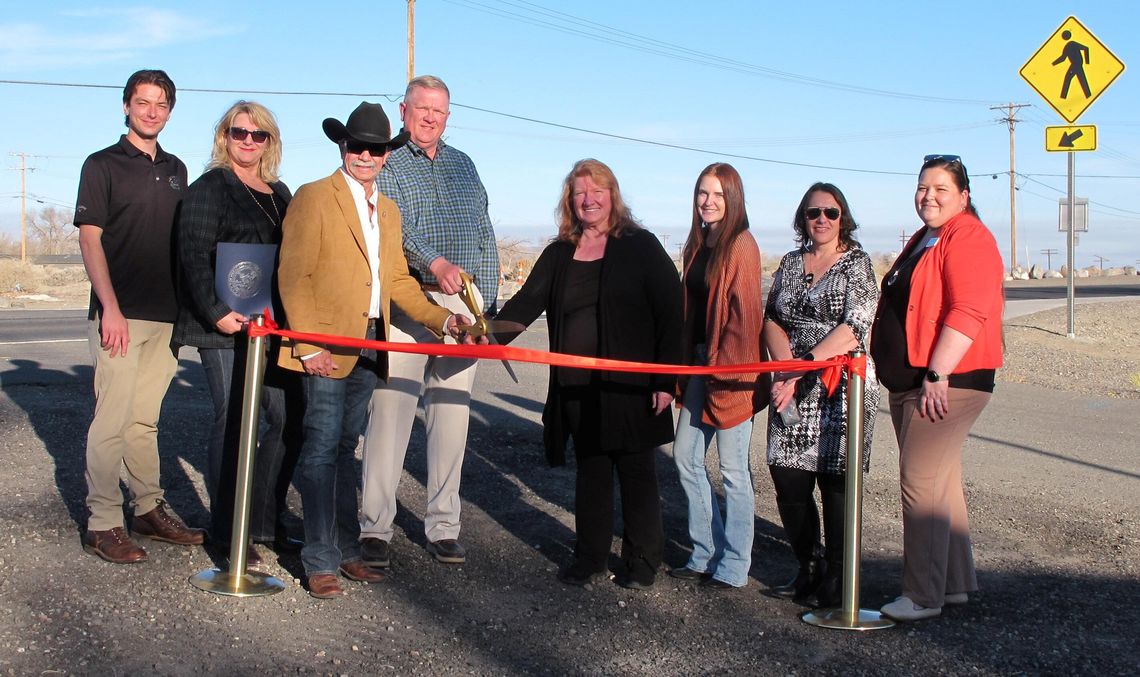 Main Street Fernley celebrates new crosswalk with ribbon cutting