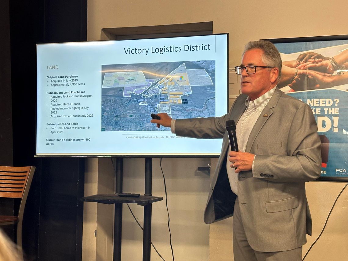 Mark IV updates Chamber members on Victory project
