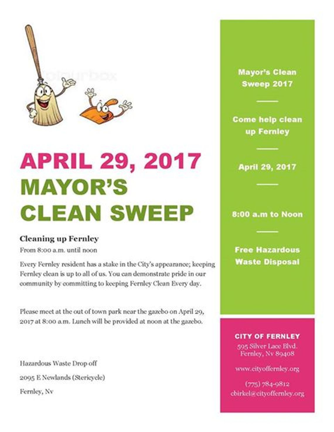 Mayor’s Clean Sweep scheduled Saturday