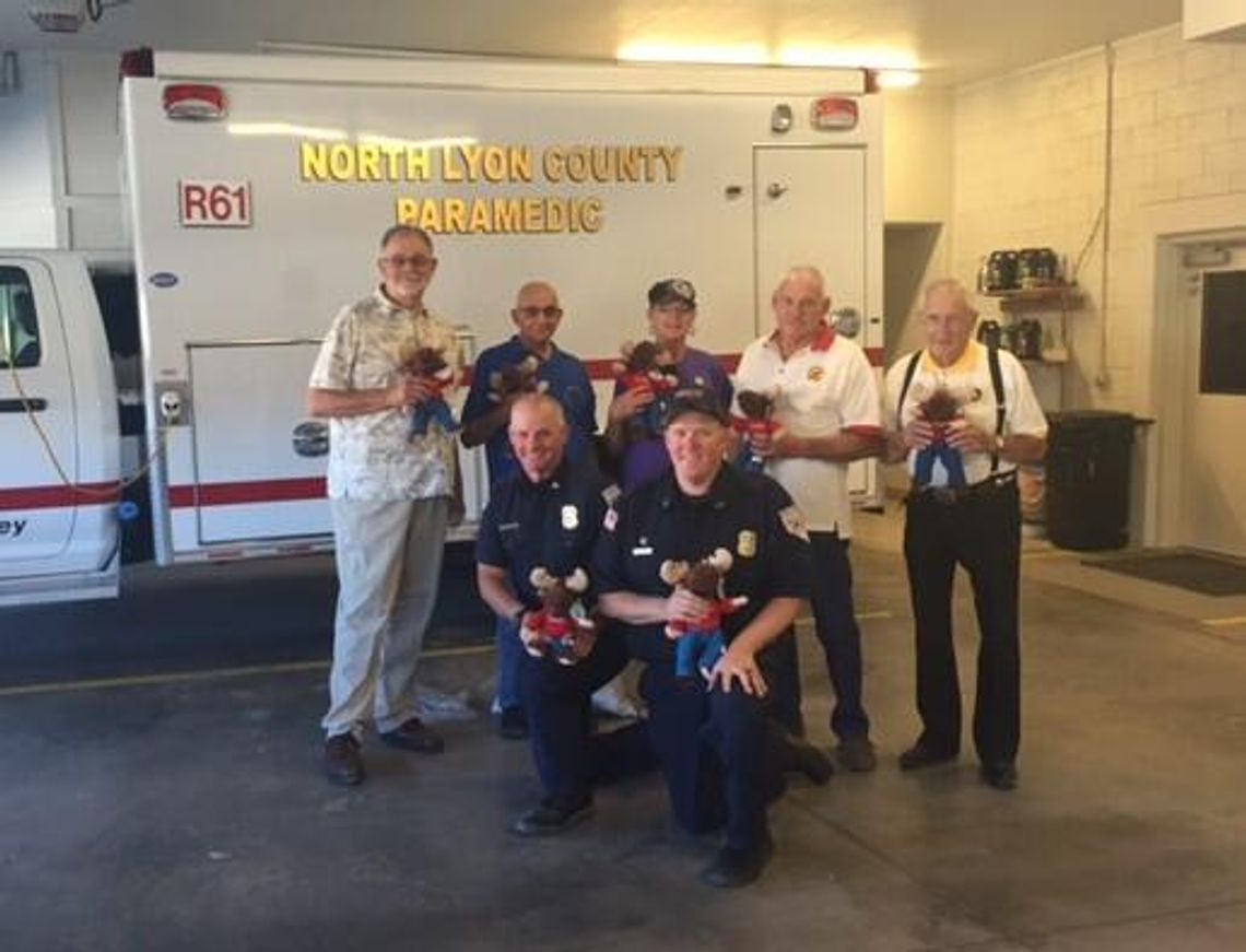 Moose Lodge donates Tommy Moose dolls to fire department