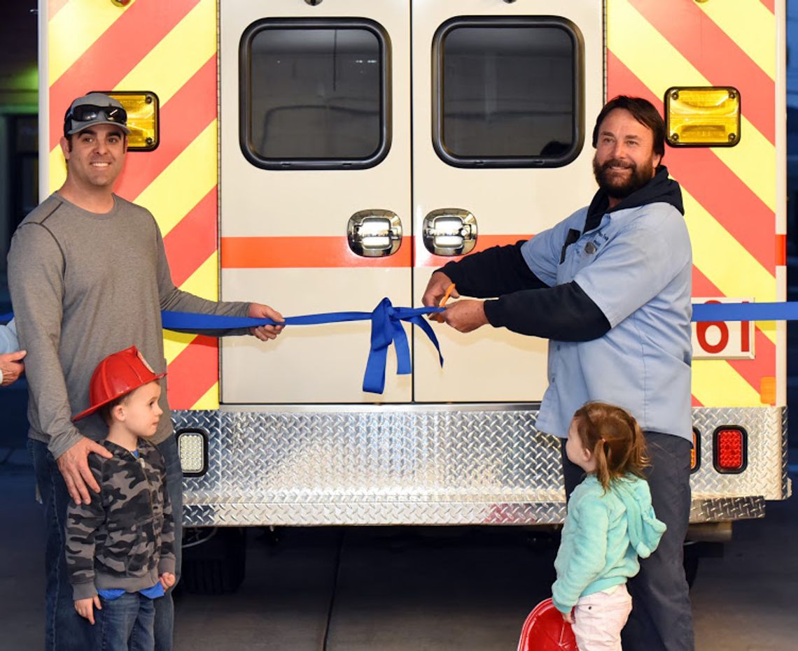 New North Lyon Fire ambulance dedicated to Hanneman family