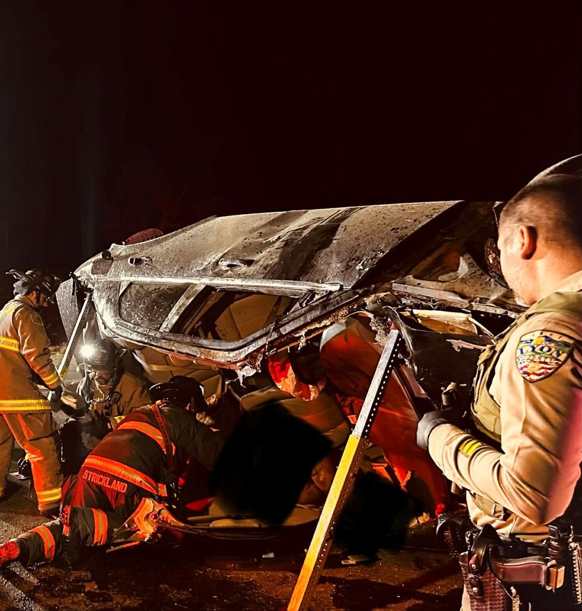 North Lyon Fire responds to serious motor vehicle crash with mutual aid support