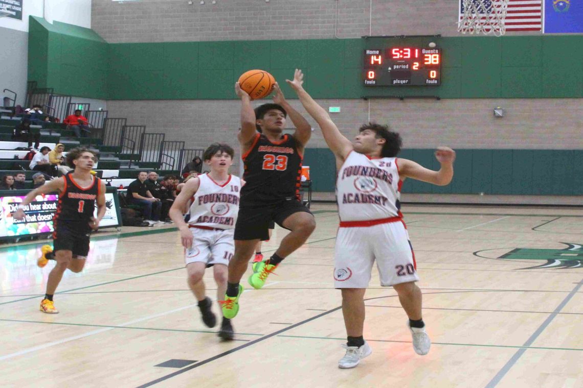Photos: Fernley boys basketball vs. Founders Academy, Dec. 2