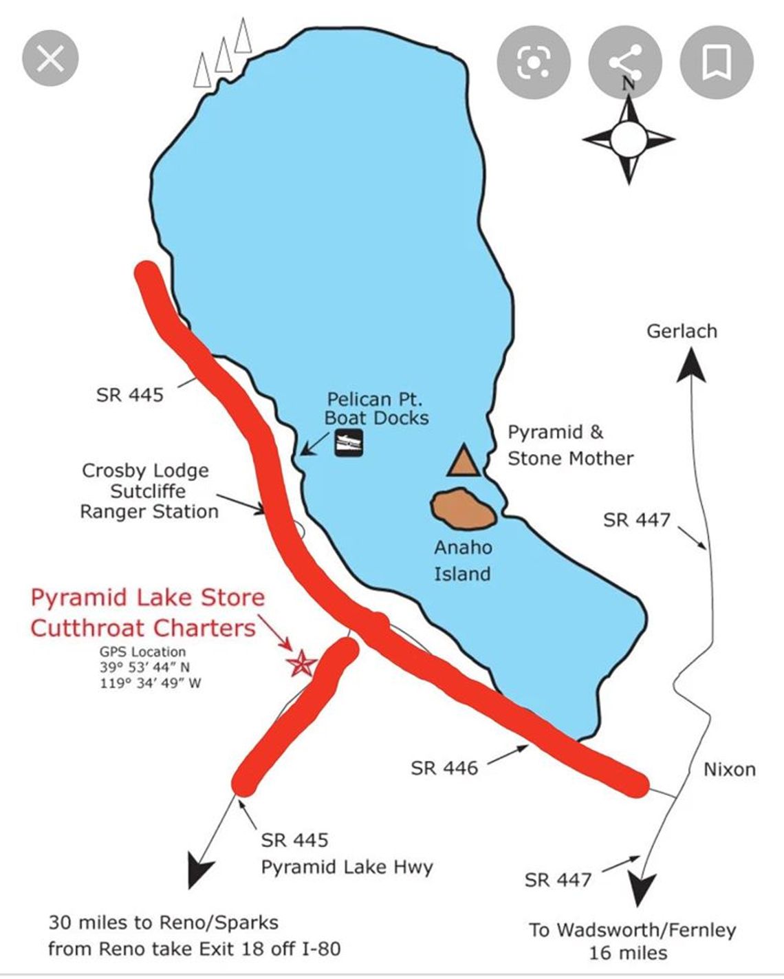 Pyramid Lake closed to non-local traffic