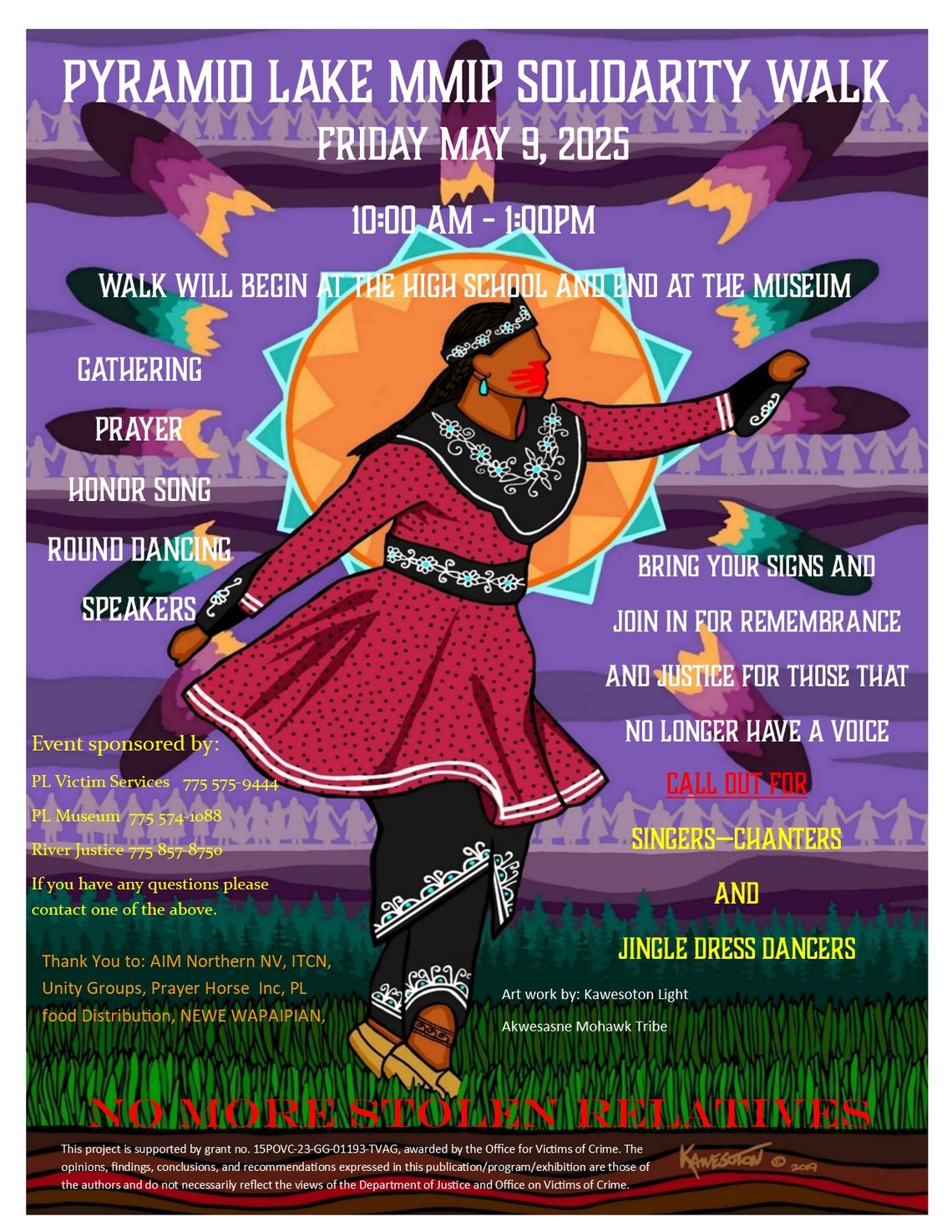 Pyramid Lake MMIP Solidarity Walk scheduled May 9