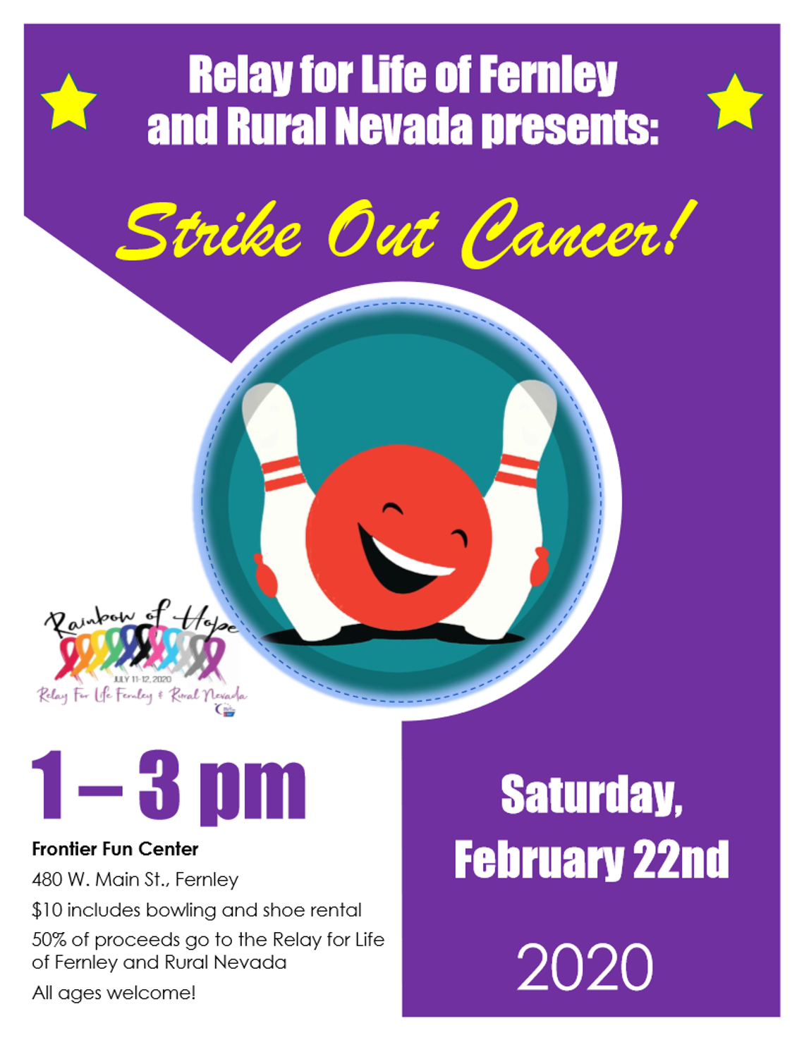 Relay for Life bowling fundraiser set Feb. 22