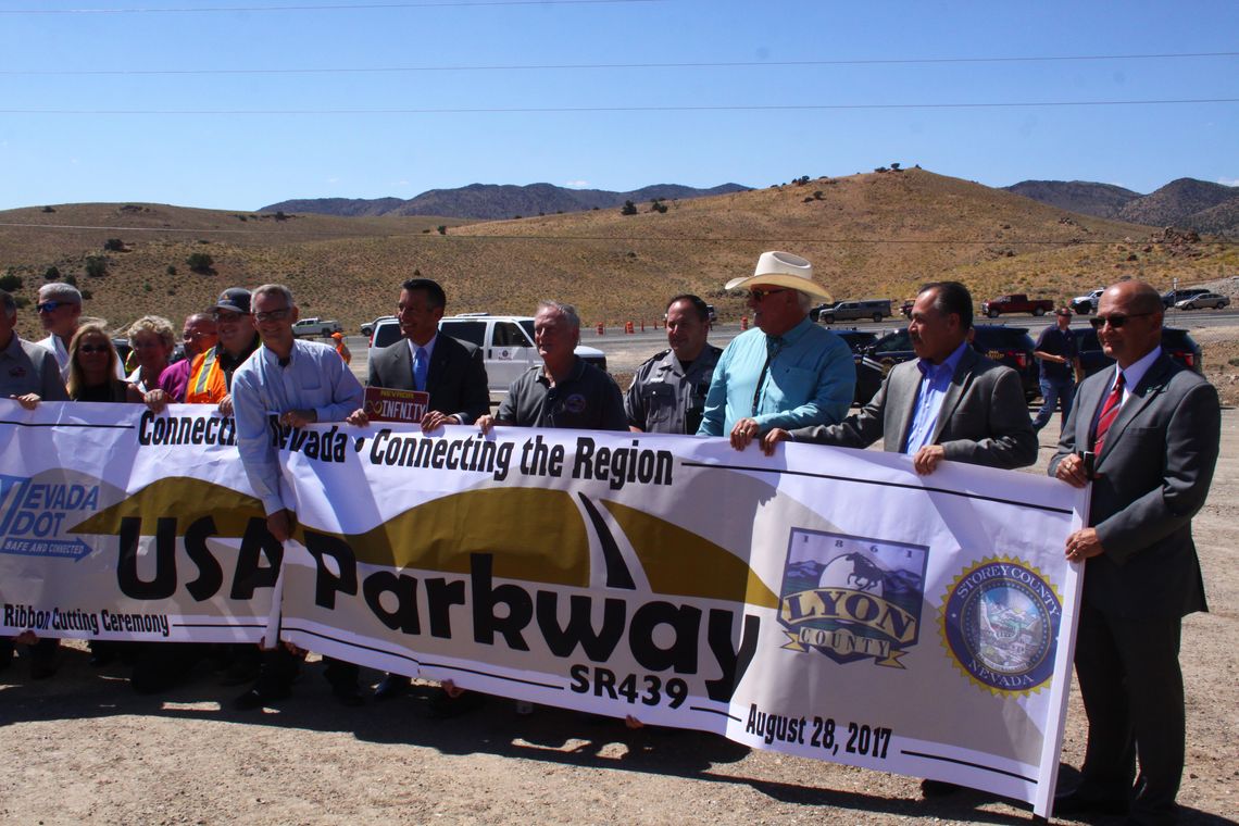 Ribbon cutting ceremony celebrates pending opening of USA Parkway