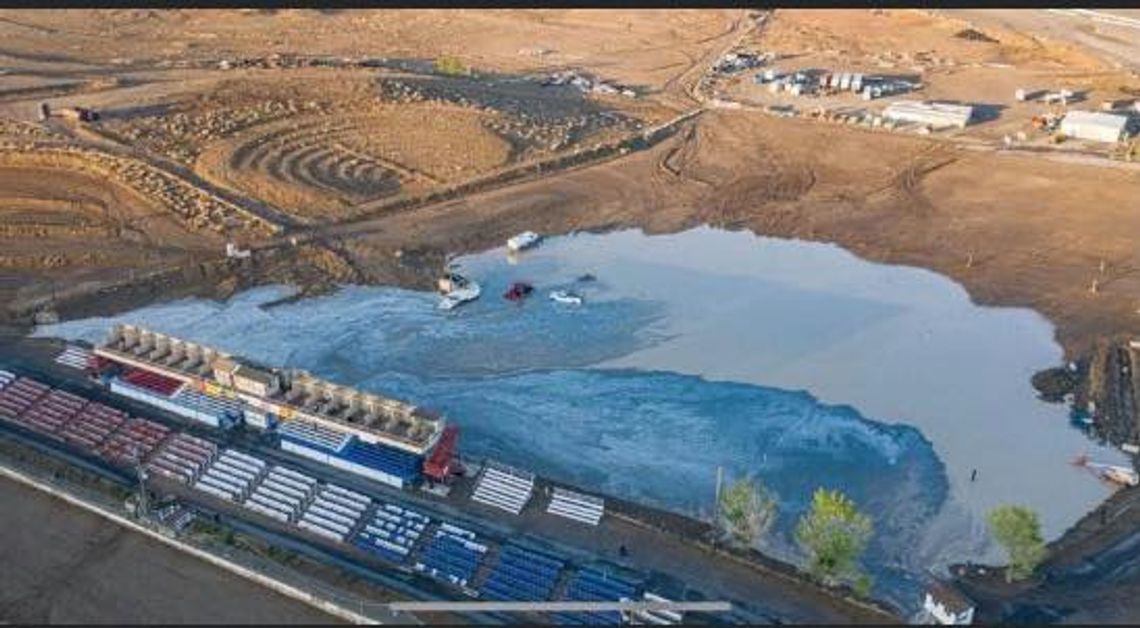Saturday races postponed because of flooded track