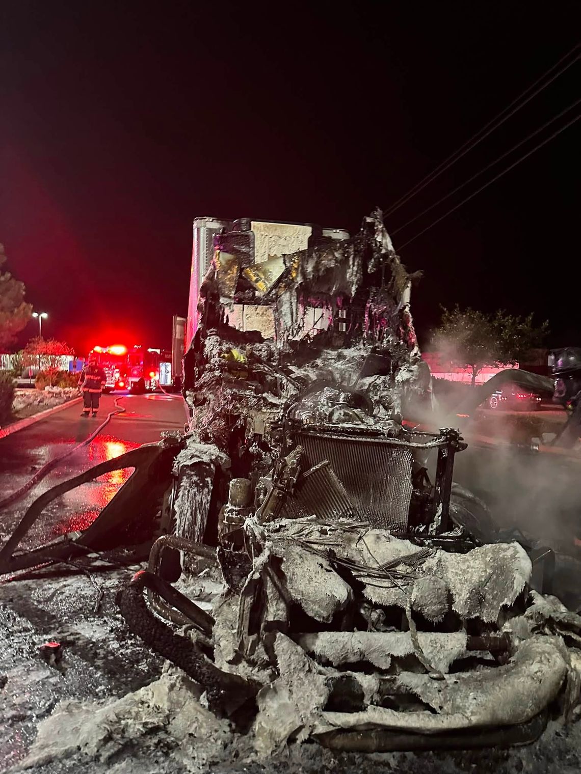 Semi-truck fire extinguished near Fernley truck stop Semi-truck fire extinguished near Fernley truck stop