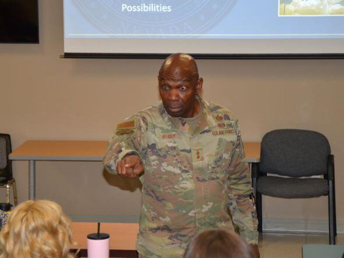 <strong>Major General, NSHE acting chancellor share leadership secrets with WNC students</strong><strong></strong>