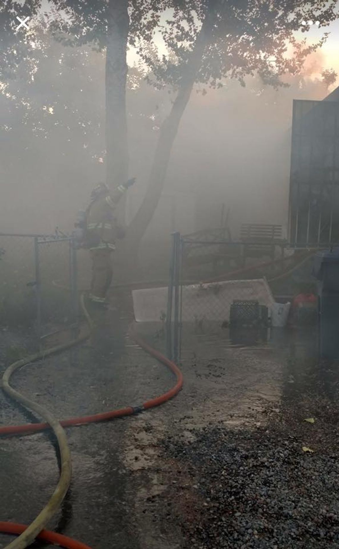 Three displaced by fire that destroys mobile home