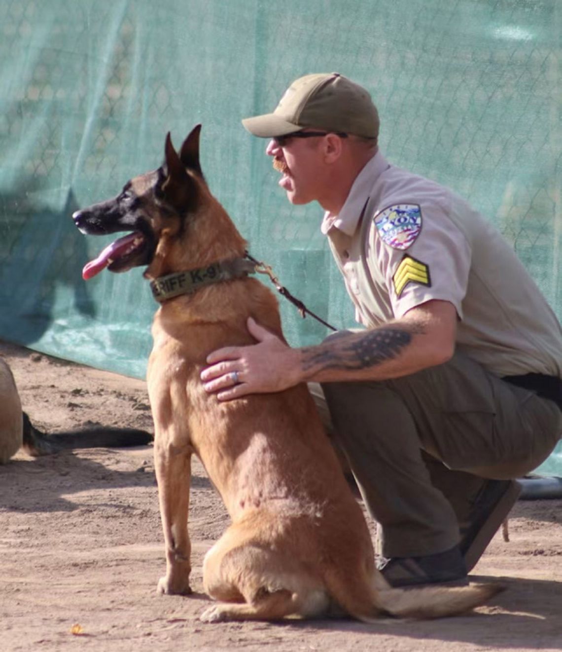 K9 Blady and Sgt. Matt Galvin at the K9 Unit Challenge.