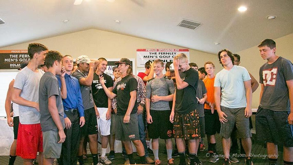 Video: Fernley High School football players sing the school fight song