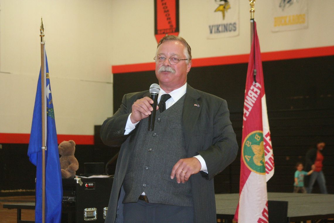 Wiegand regales crowd with tales of Roosevelt’s life