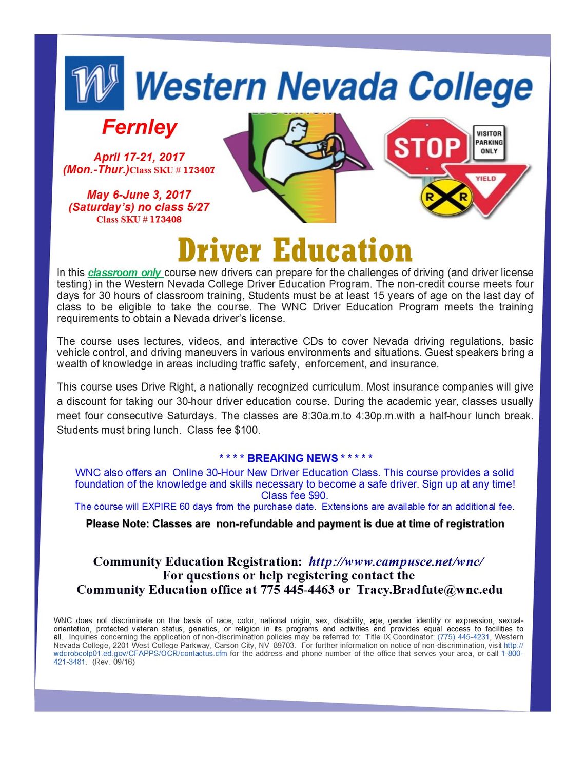WNC offers Motorcyle Rider Courses