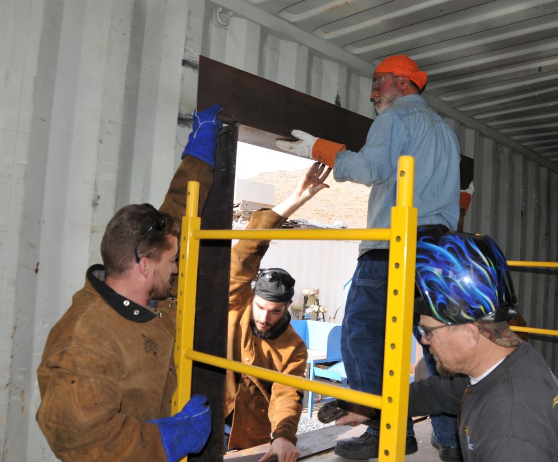 WNC welding student working toward solving affordable housing, homeless issues