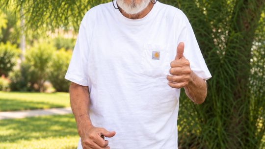 Robert Perea outdoors.