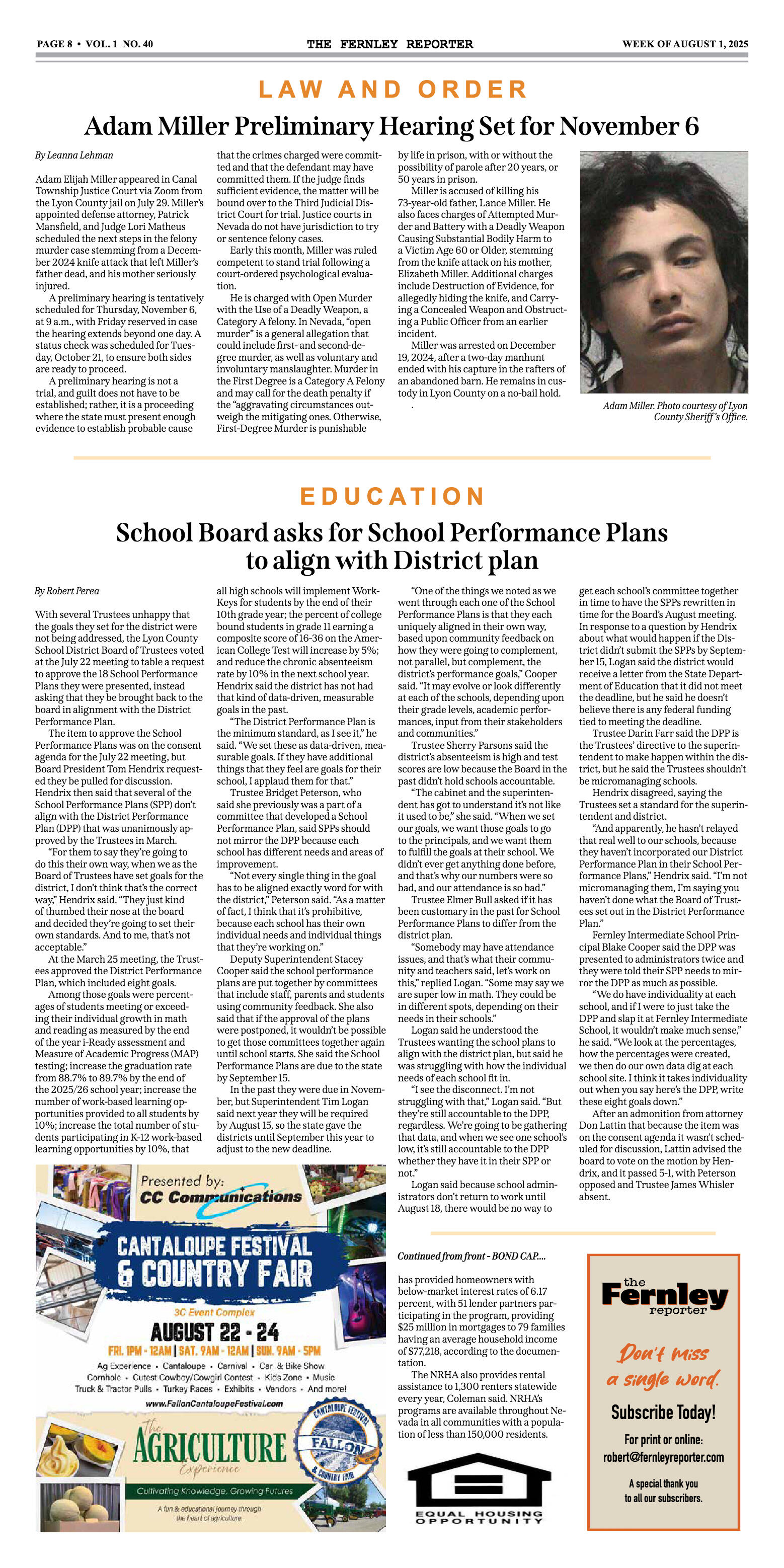 August, 1st, 2025 - I-80 Widening Project Gets Gre - page 8