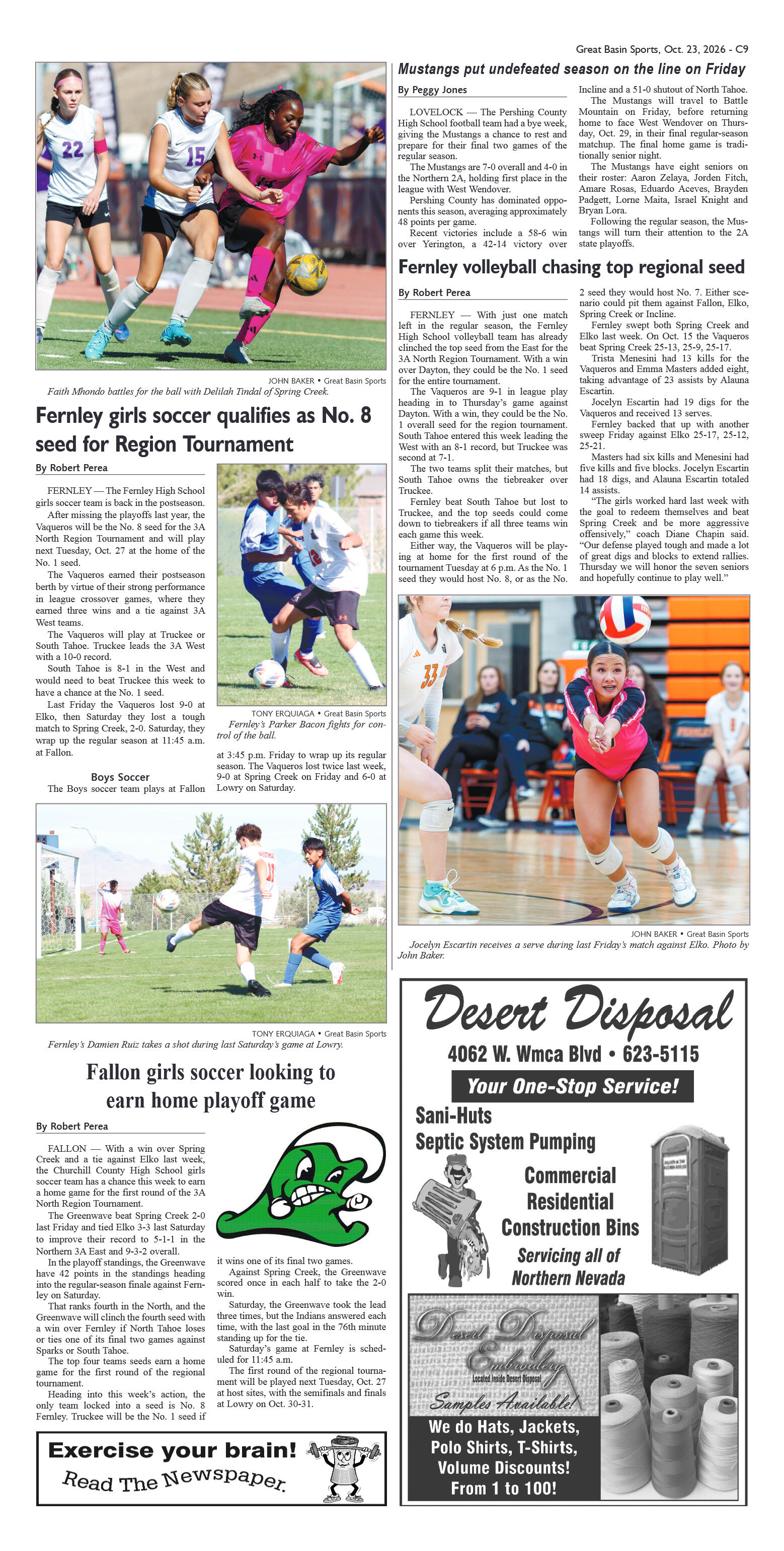 Great Basin Sports Oct. 23, 2026 - NIAA State Girl - page 9