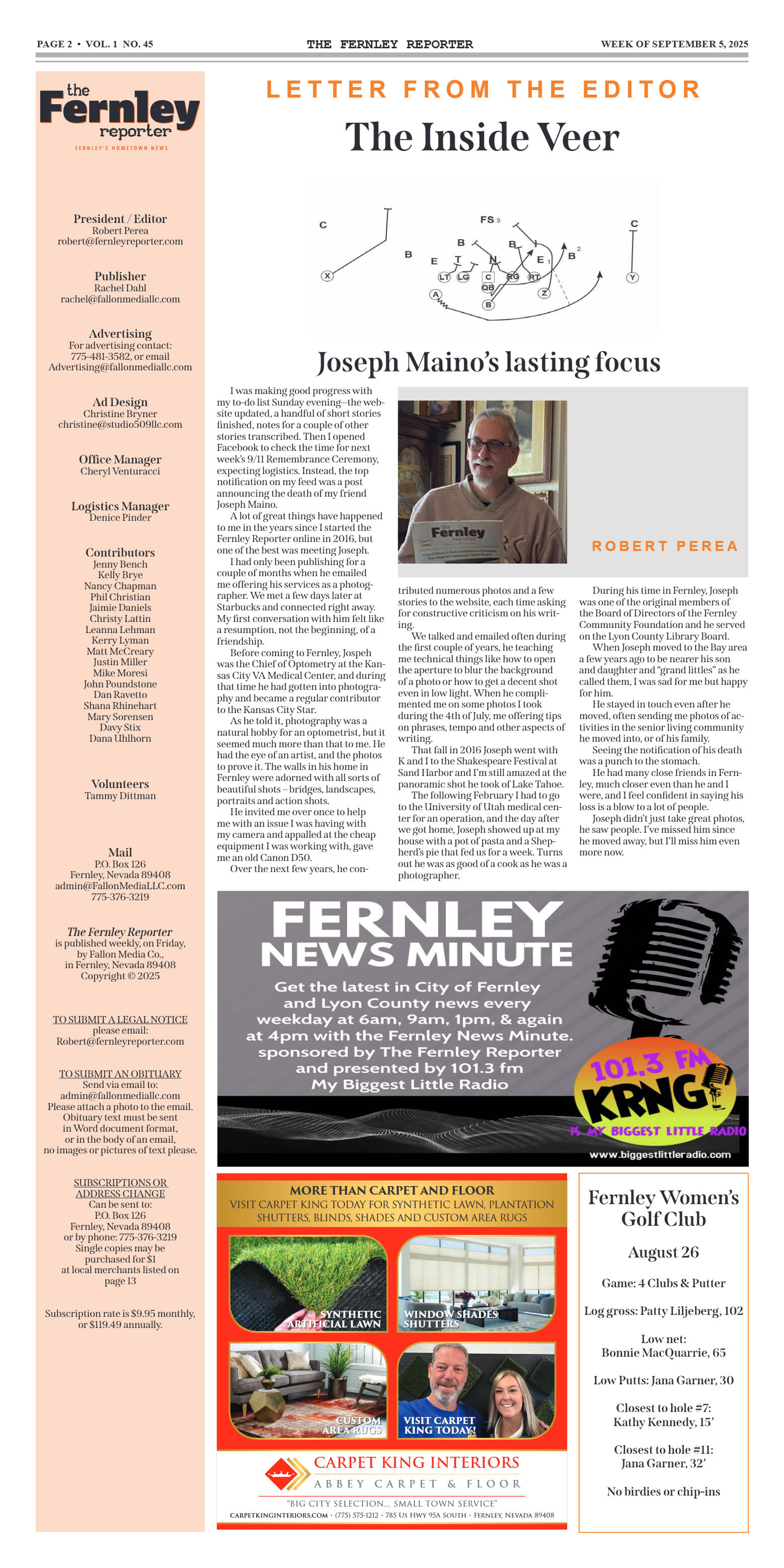 Sept. 5, 2025 - Silver Stage students honor friend - page 2