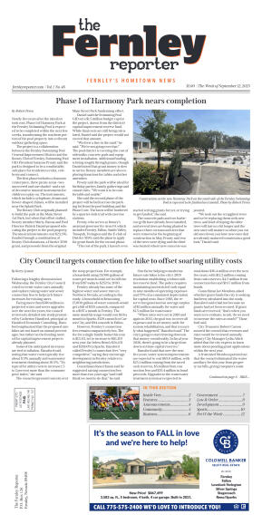 Sept. 12, 2025 - Phase I of Harmony Park nears com - page 1