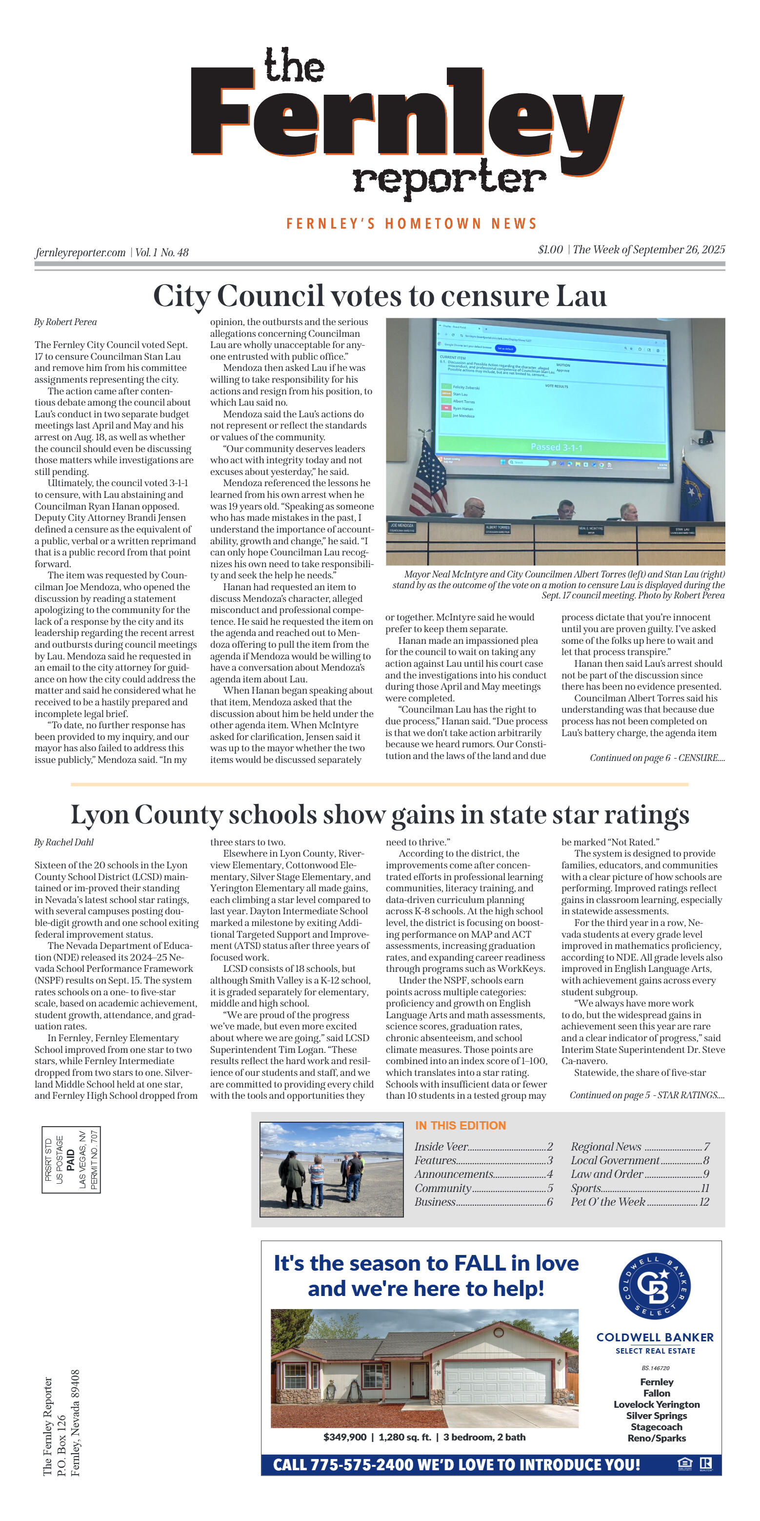 Sept. 26, 2025 - City Council votes to censure Lau - page 1
