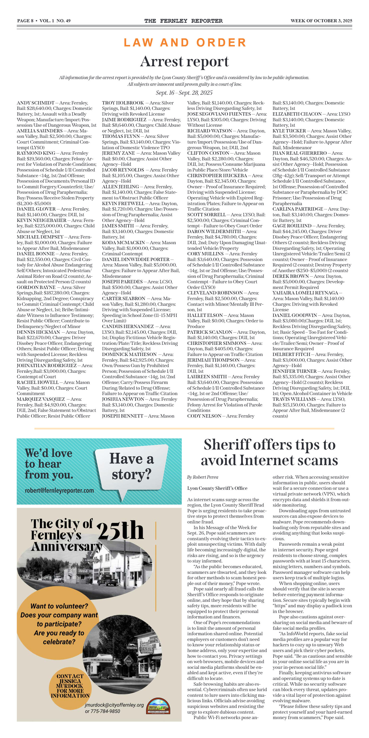 Oct. 3, 2-25 - School trustees to decide on toughe - page 8