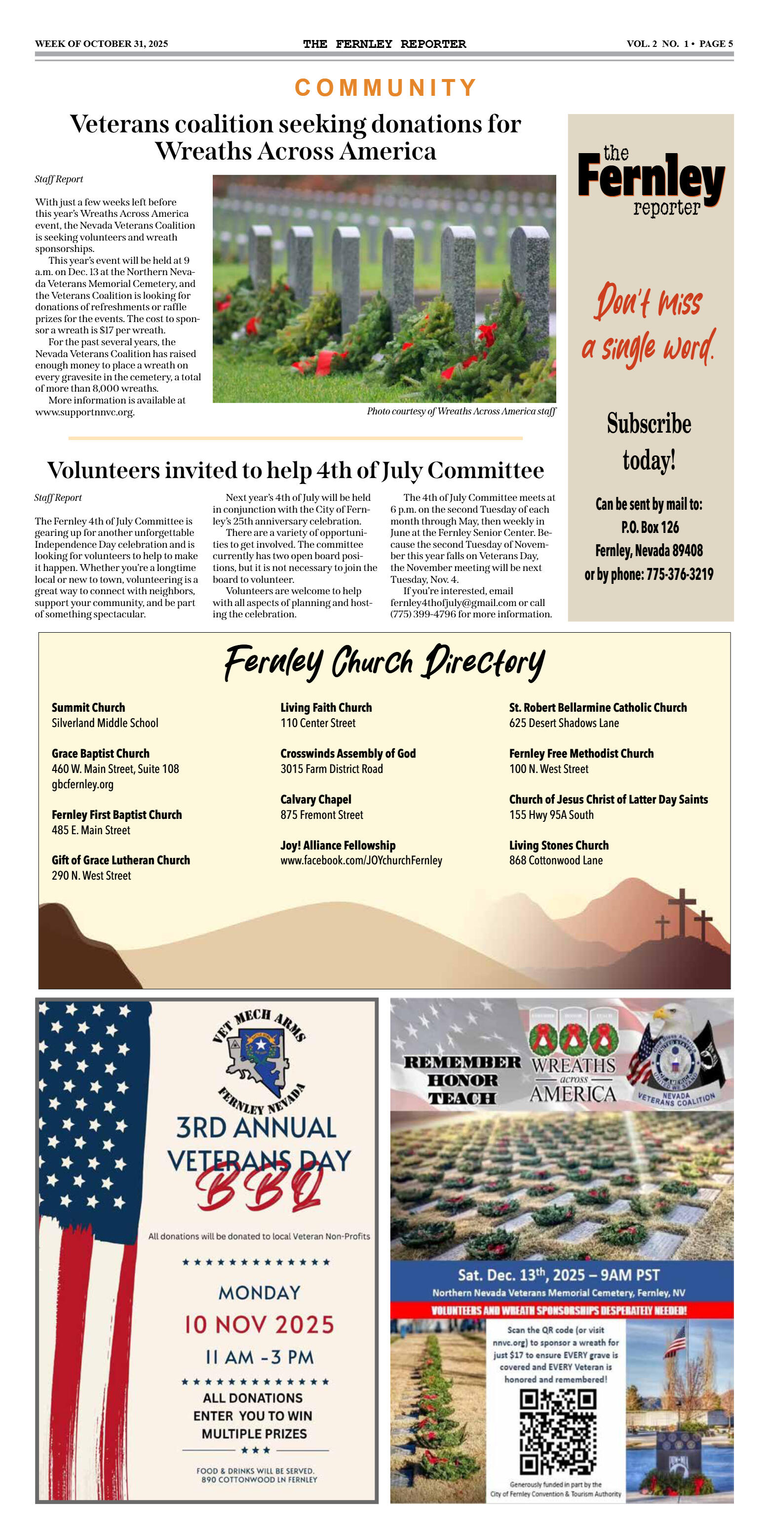 Oct. 31, 2025 - North Lyon Fire names first battal - page 5