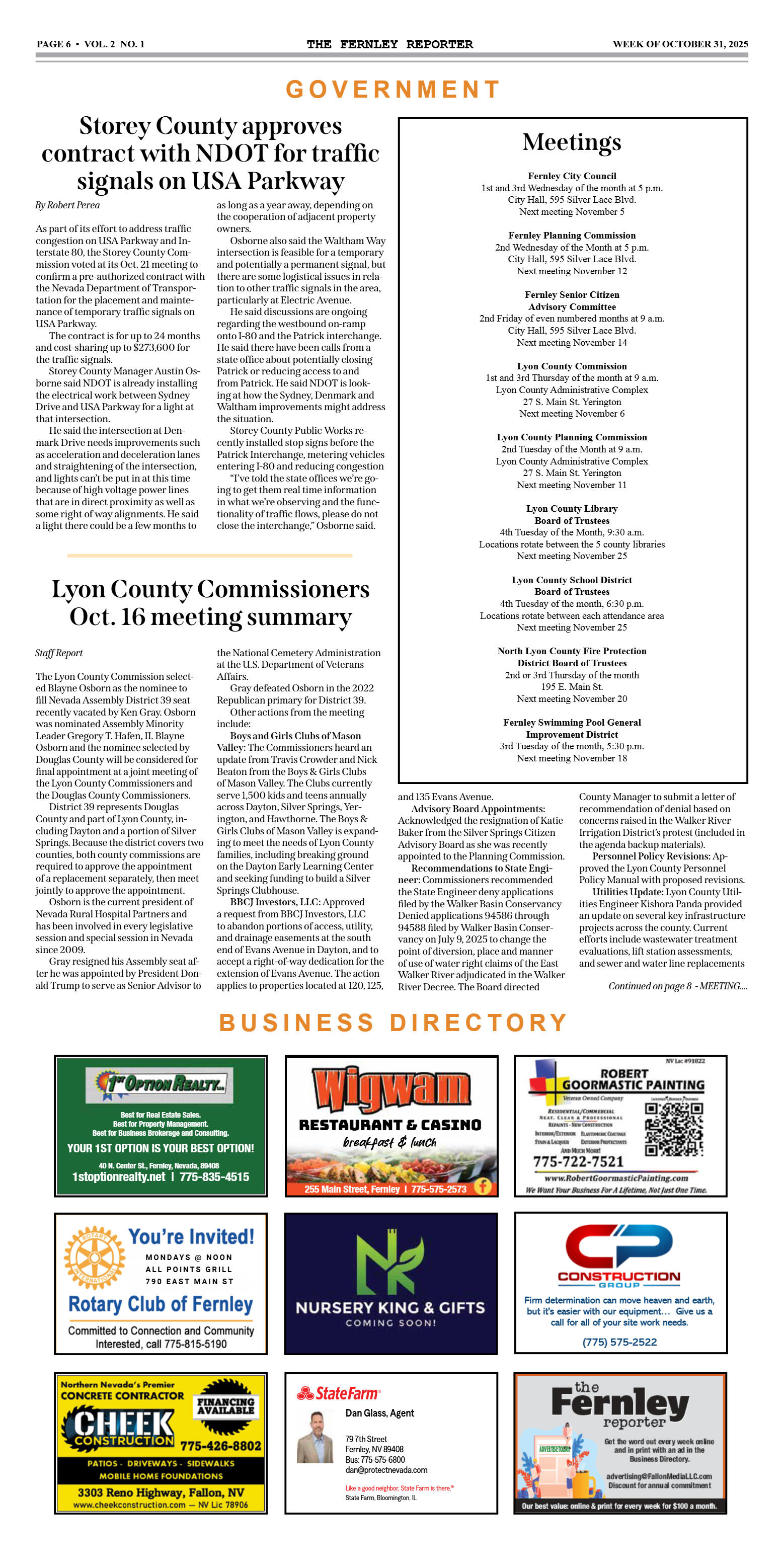 Oct. 31, 2025 - North Lyon Fire names first battal - page 6