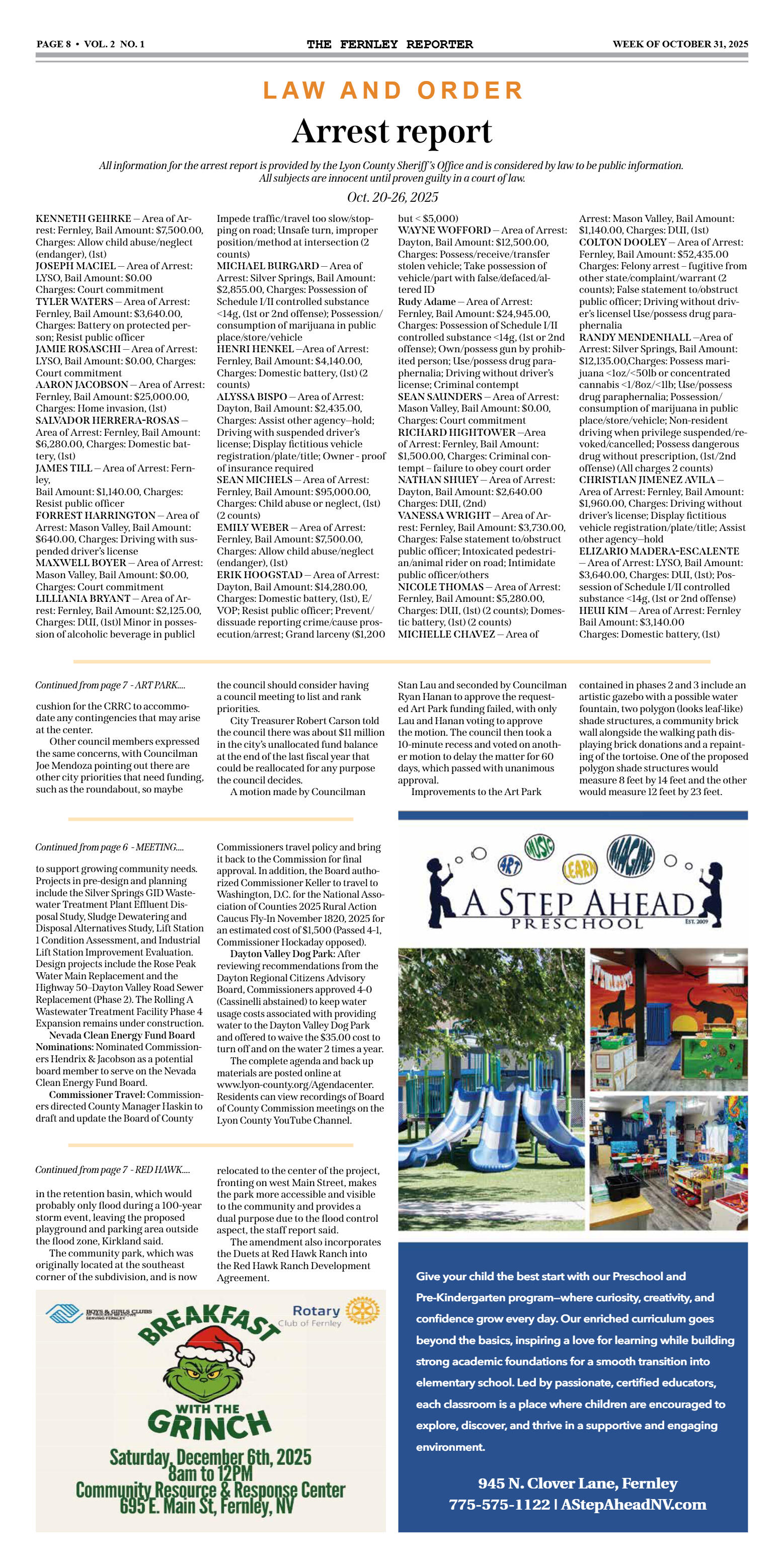 Oct. 31, 2025 - North Lyon Fire names first battal - page 8