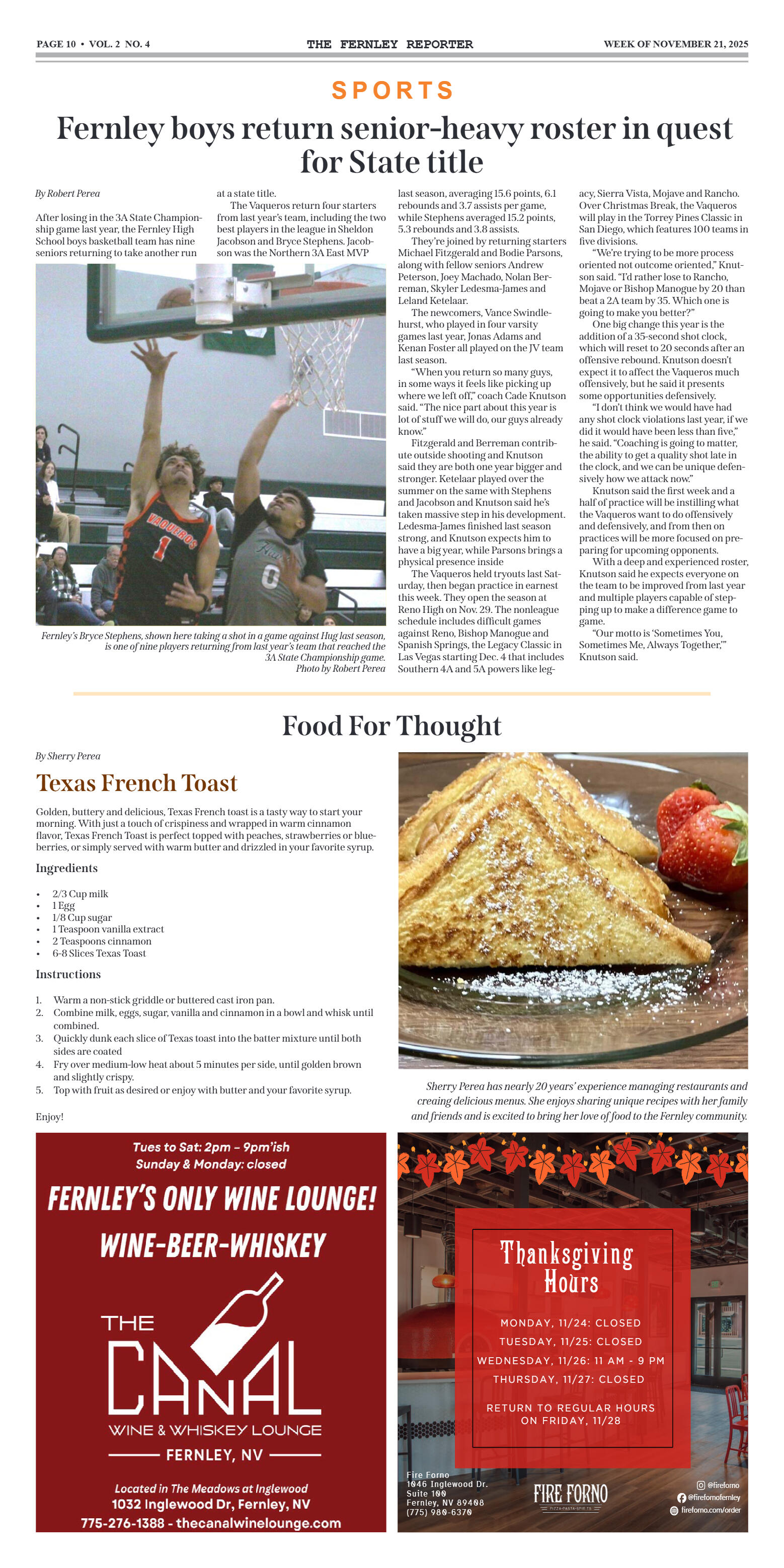 Nov. 21, 2025 - North Lyon Fire increasingly relyi - page 10