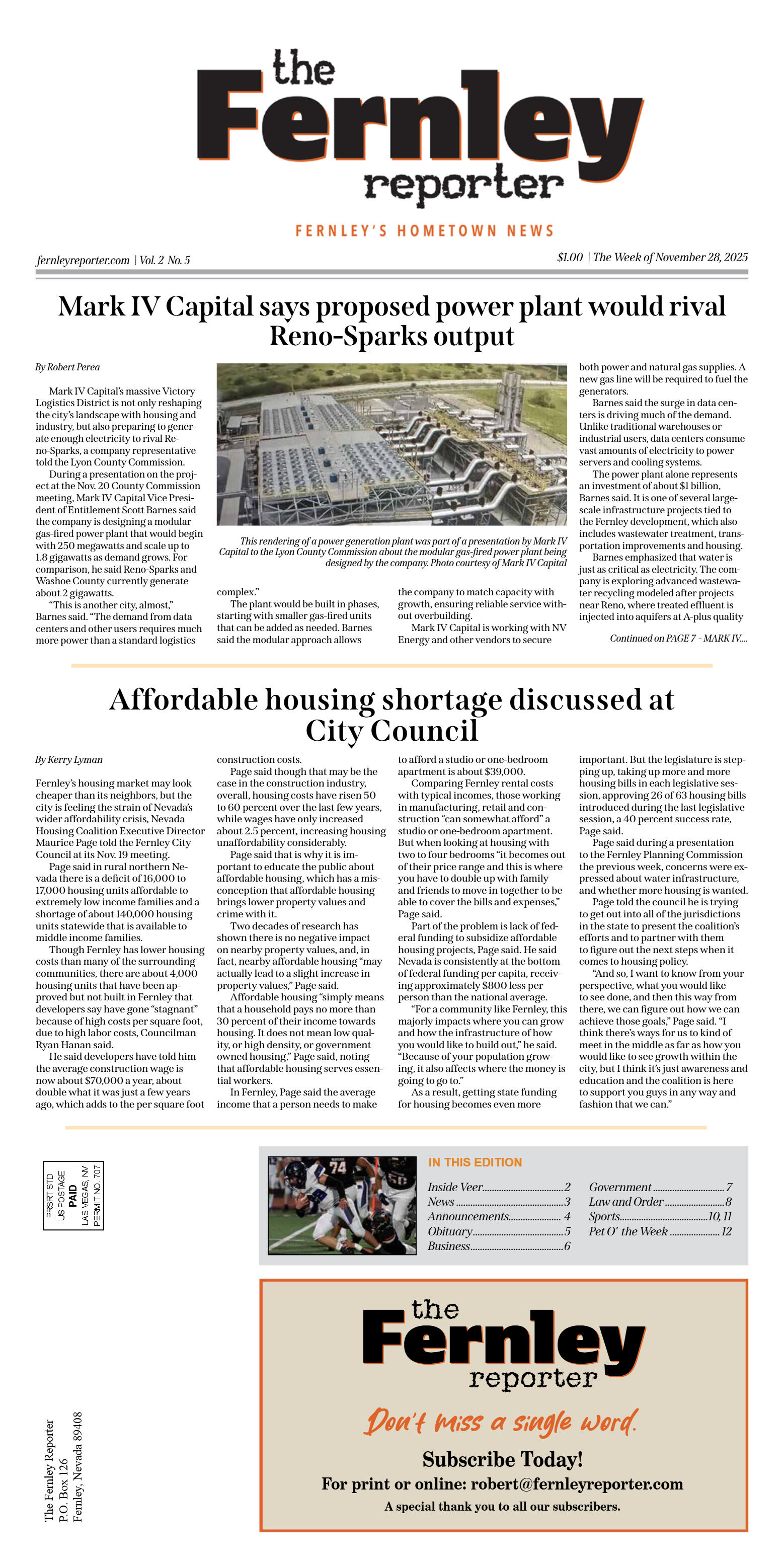 Nov. 28, 2025 - Mark IV Capital says proposed powe - page 1