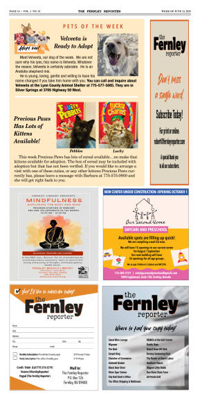 June 13, 2025 -- Fernley High School Valedictorian - page 14