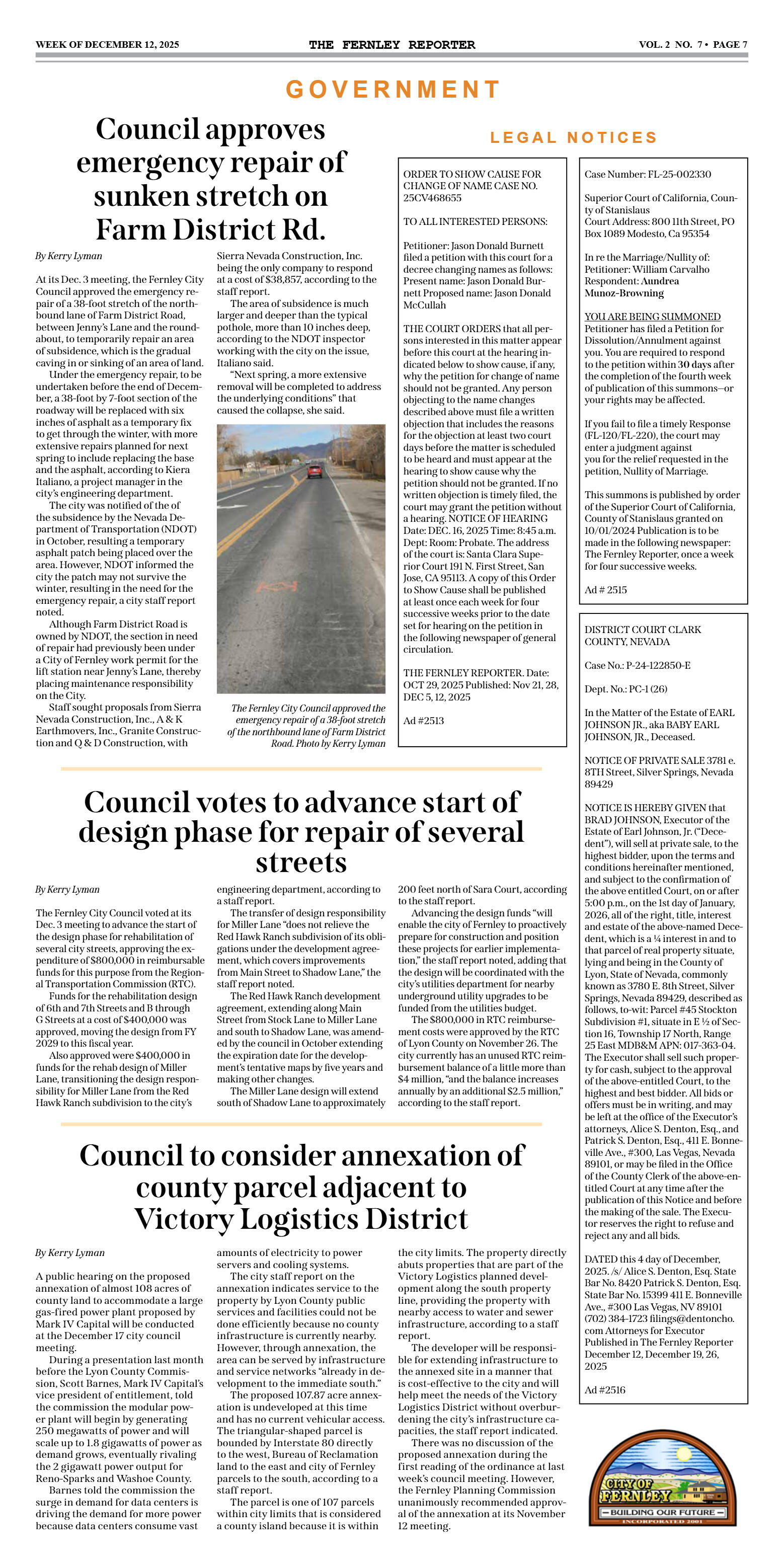 Dec. 12, 2025 - Fire Board approves MOU to protect - page 7