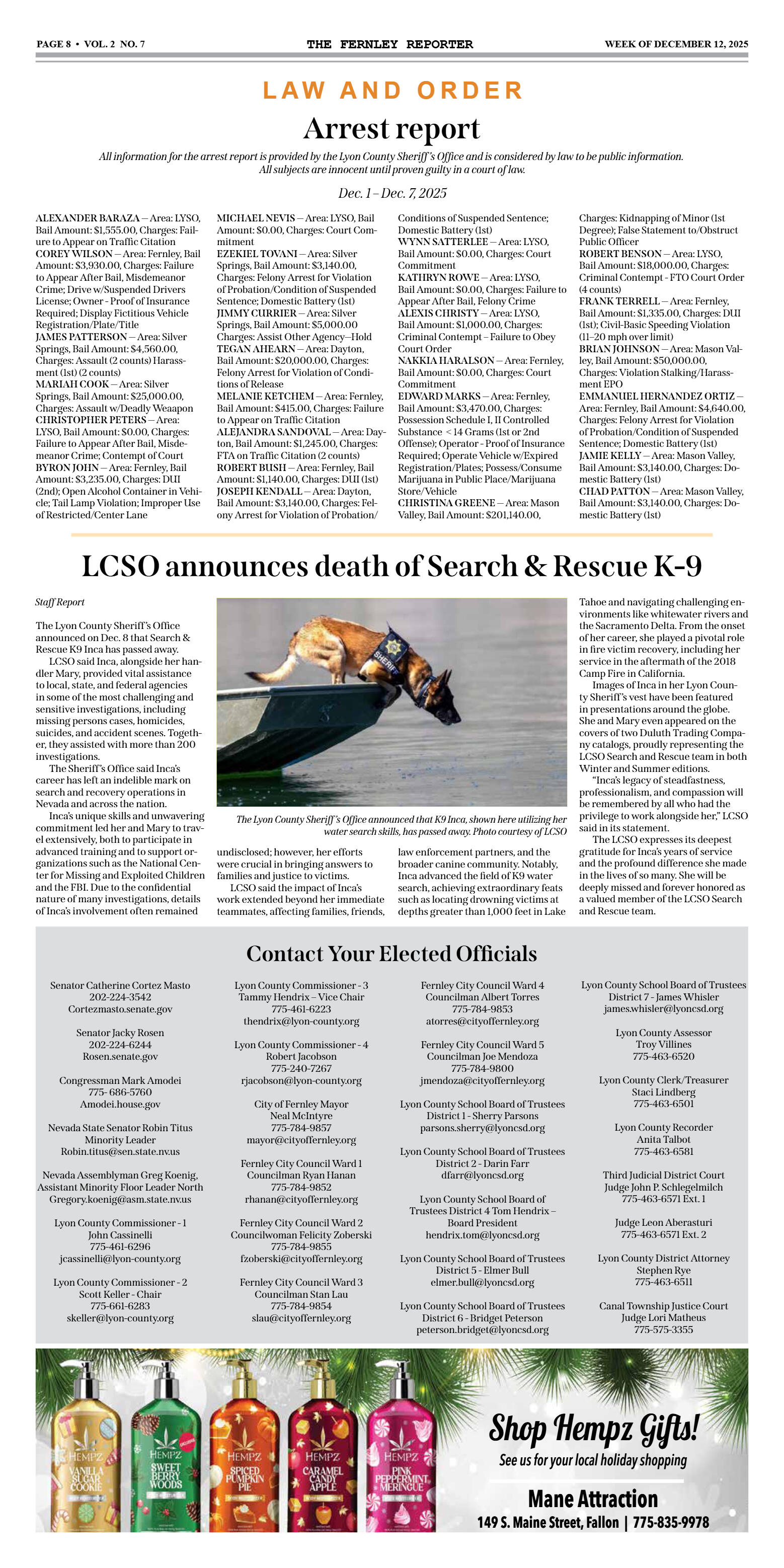 Dec. 12, 2025 - Fire Board approves MOU to protect - page 8