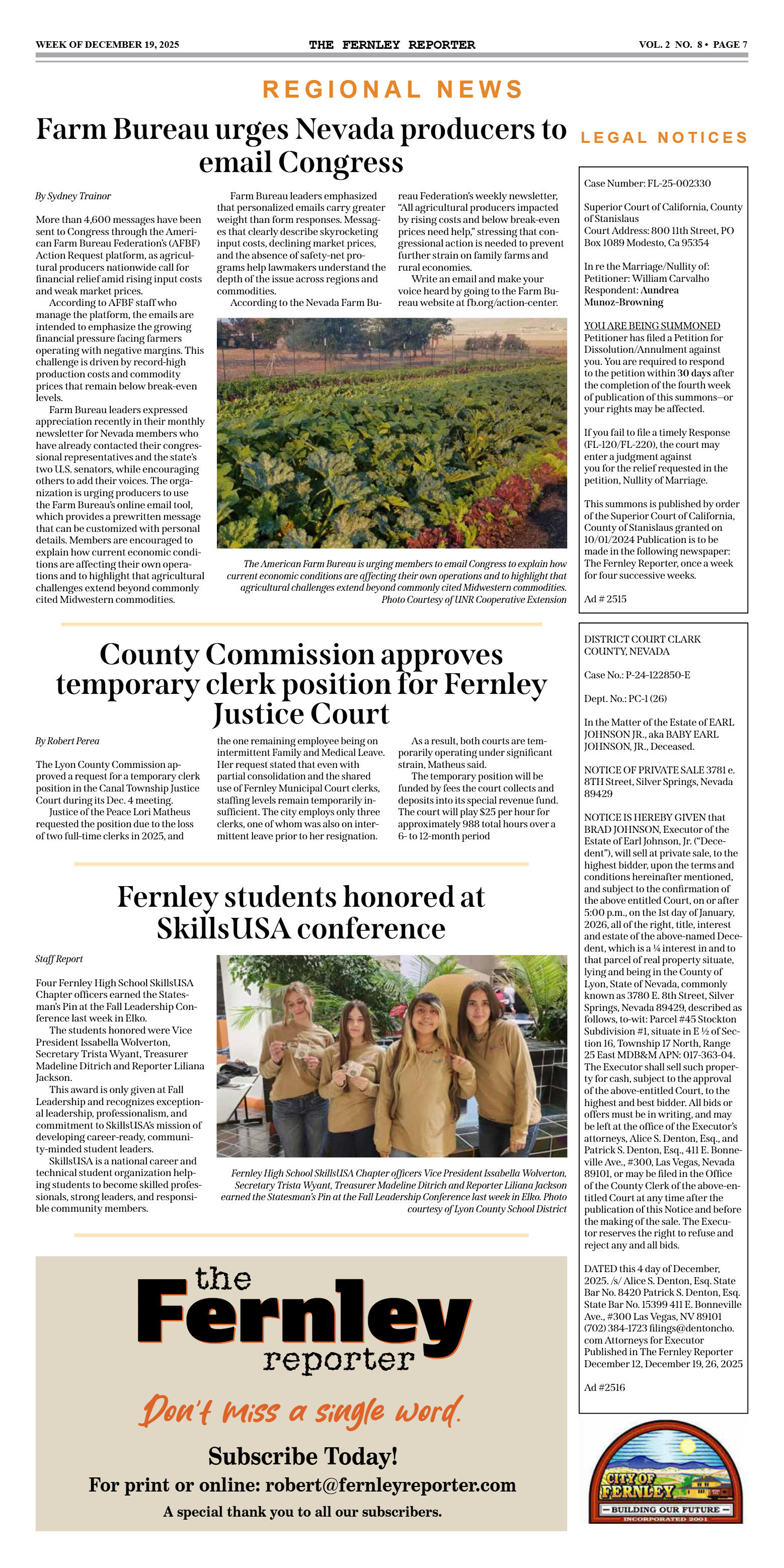 Dec. 19, 2025 - Fernley ceremony links generations - page 7