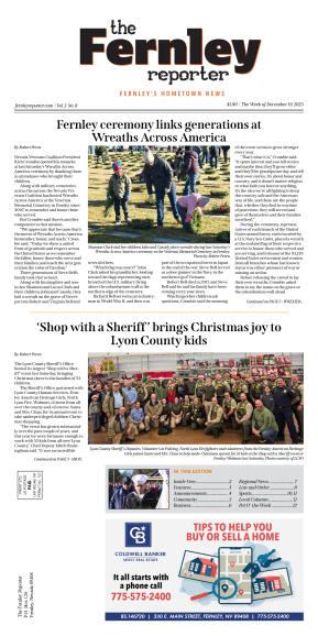Dec. 19, 2025 - Fernley ceremony links generations - page 1