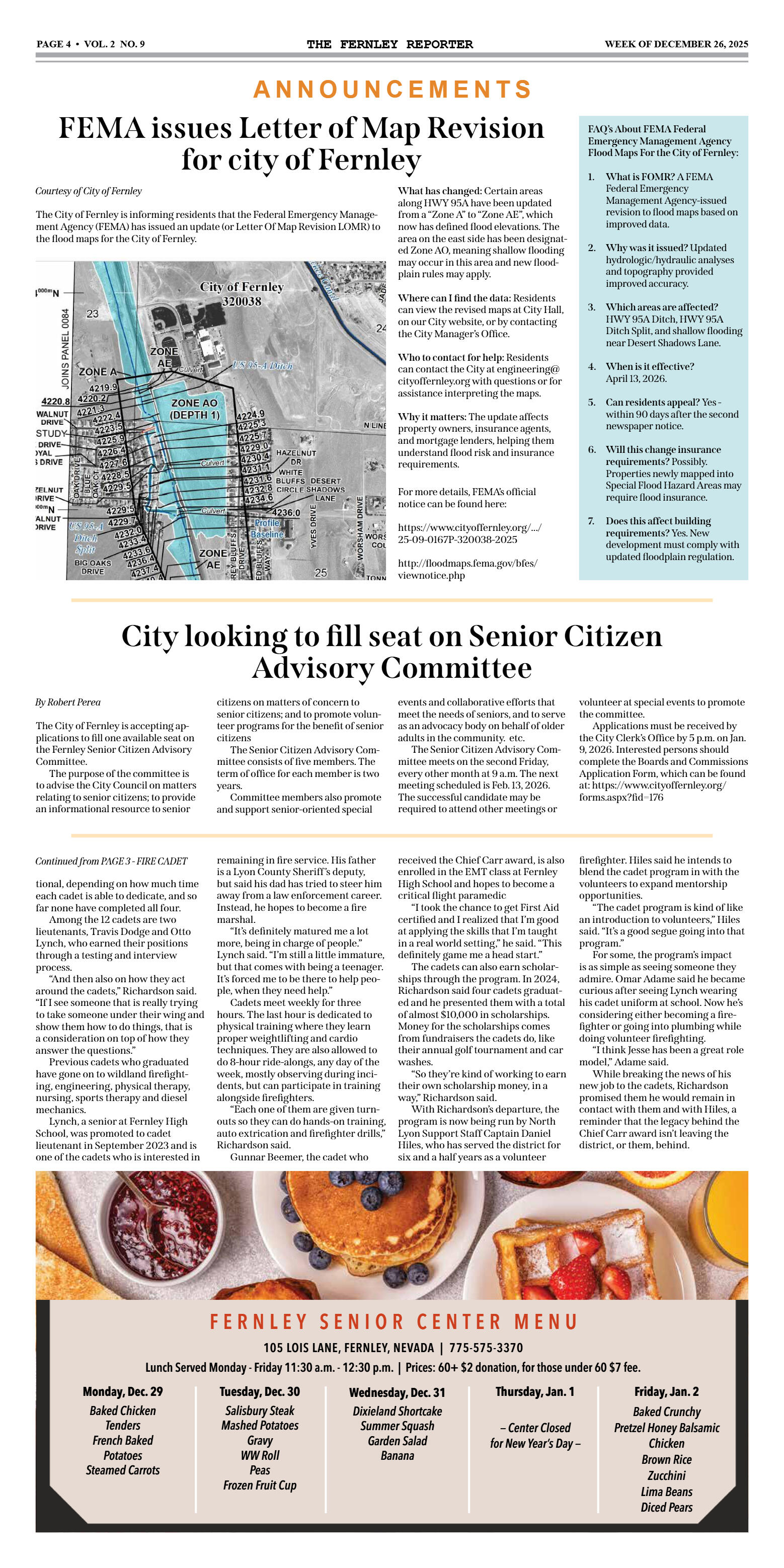 Dec. 26 - School Board wants state to consider oth - page 4