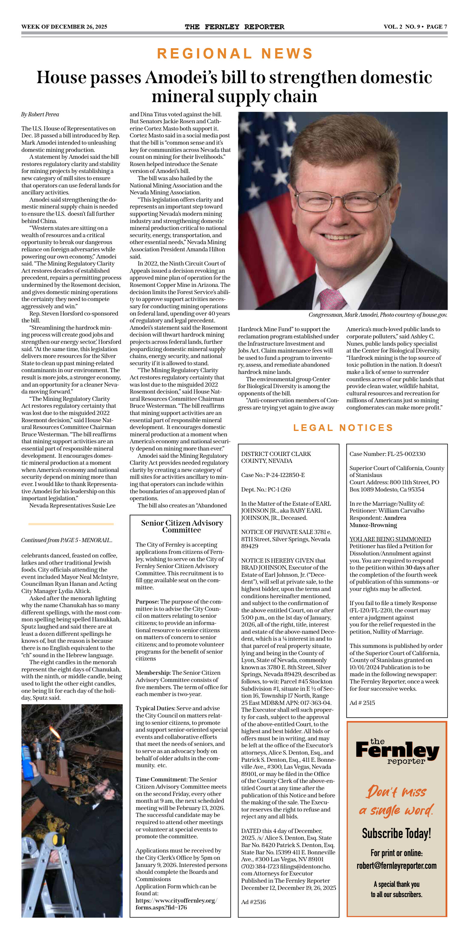 Dec. 26 - School Board wants state to consider oth - page 7